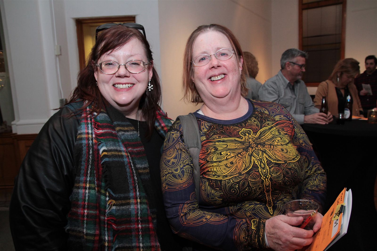 Smiles at Art Off the Wall in Carnegie Art Center